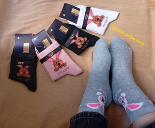 نیمساق زنانه طرح خرگوش