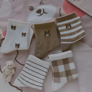 نیمساق زنانه طرح تدی🐻🐾